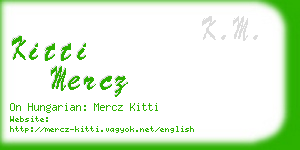 kitti mercz business card